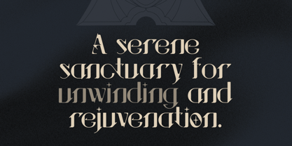 Sanctuary Ornate Font Poster 2