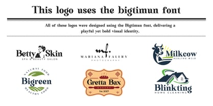 Bigtimun Font Poster 2