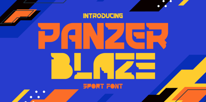 Panzer Blaze Font Poster 1