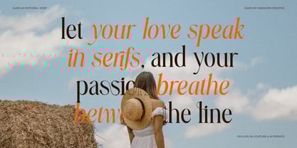 Aurelia Symphony Font Poster 8