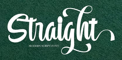 Straight Font Poster 1