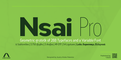 Nsai Pro Font Poster 1