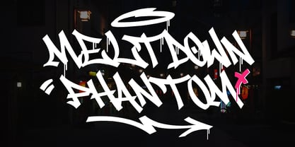 Meltdown Phantom Font Poster 1
