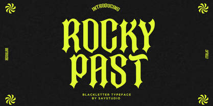 Rocky Past Font Poster 1