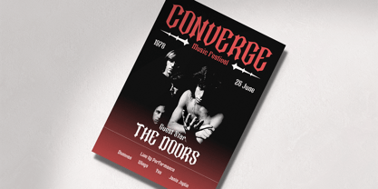 Rocky Past Font Poster 9