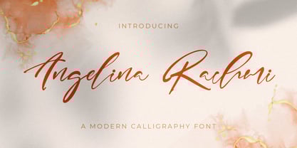 Angelina Rachmi Font Poster 1