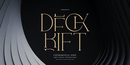 Deck Rift Font Poster 1