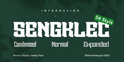 Sengklec Font Poster 1