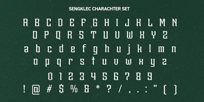 Sengklec Font Poster 8