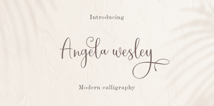 Angela wesley Font Poster 1