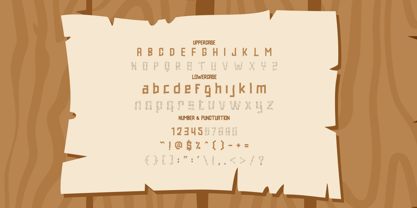 Trunk Track Font Poster 5