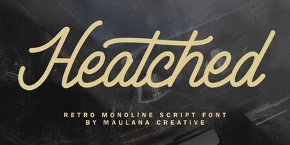 MC Heatched Font Poster 1