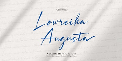 Lowreika Augusta Font Poster 1