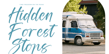 Capitals Highland Font Poster 13