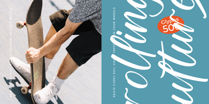 Capitals Highland Font Poster 7