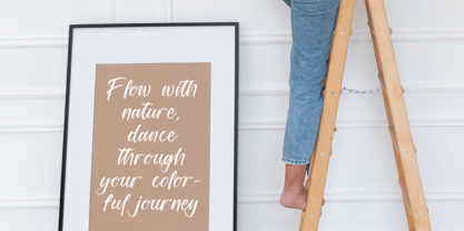 Capitals Highland Font Poster 2