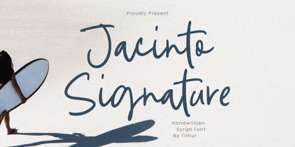Jacinto Signature Font Poster 1