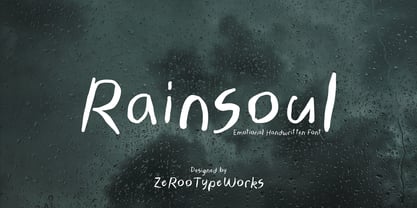 ZRTW Rainsoul Font Poster 1