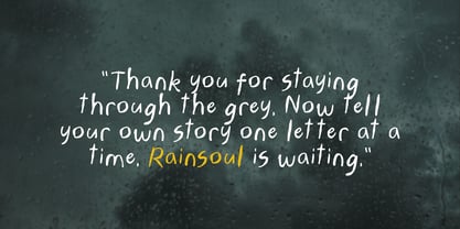 ZRTW Rainsoul Font Poster 10