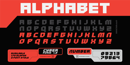 Cyberform Font Poster 5