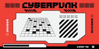 Cyberform Font Poster 3