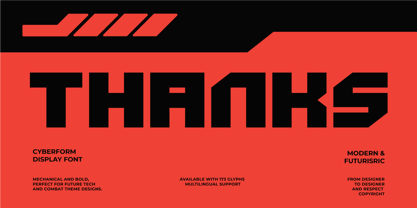 Cyberform Font Poster 10
