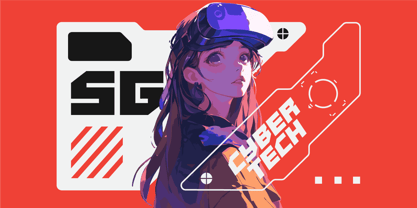 Cyberform Font Poster 7