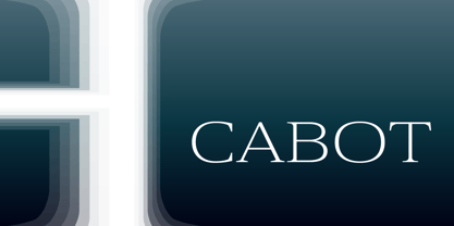 Cabot Font Poster 2