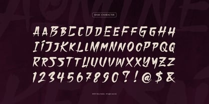 Aomine Kensai Font Poster 10