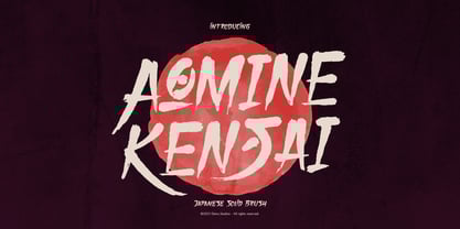 Aomine Kensai Font Poster 1