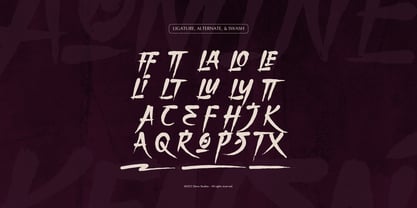 Aomine Kensai Font Poster 12