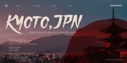 Aomine Kensai Font Poster 3