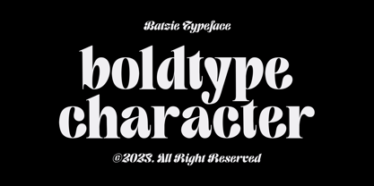 Batzie Font Poster 2