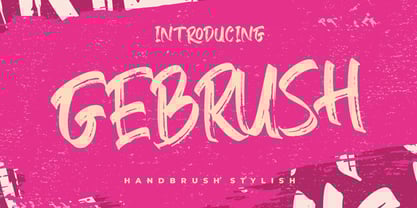 Gebrush Font Poster 1