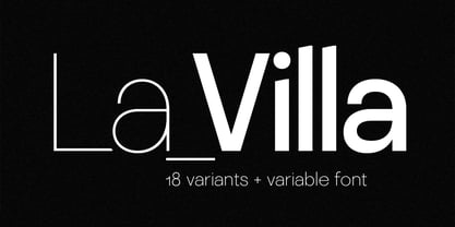SLTF La Villa Font Poster 1