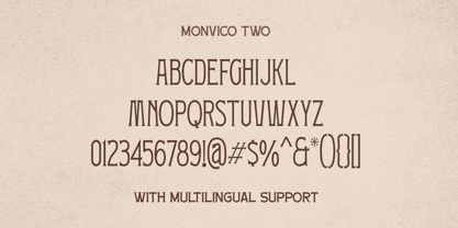 Monvico Font Poster 8