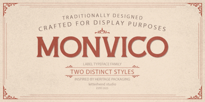 Monvico Font Poster 1