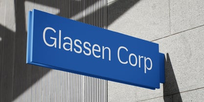 Glass Edge Font Poster 7