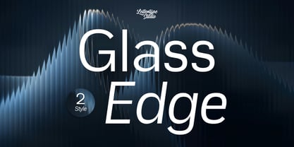 Glass Edge Font Poster 1