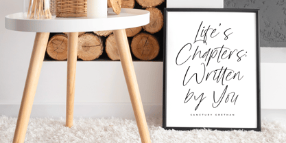 Sanetury Grethan Font Poster 3