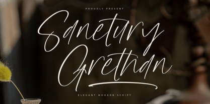Sanetury Grethan Font Poster 1