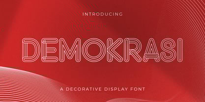 Demokrasi Font Poster 1