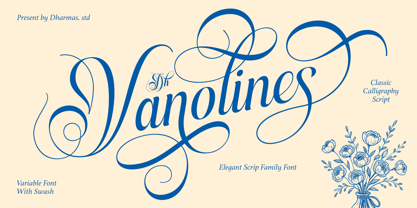 Dh Vanolines Font Poster 1