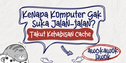 Bathal Nyalon Font Poster 8