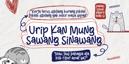 Bathal Nyalon Font Poster 2