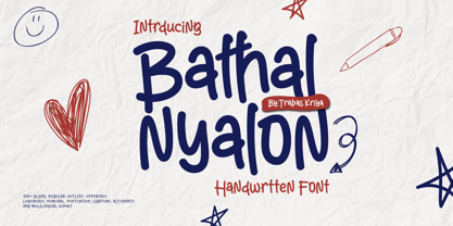 Bathal Nyalon Font Poster 1