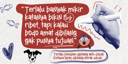 Bathal Nyalon Font Poster 6