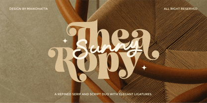 Thearopy Script Font Poster 1