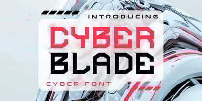 Cyber Blade Font Poster 1