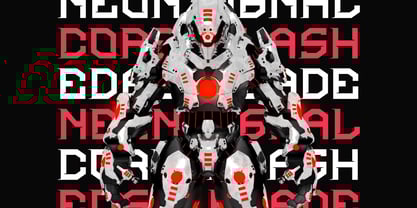 Cyber Blade Font Poster 2